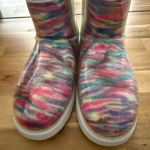 Colorful Tie-Dye Rain Boots